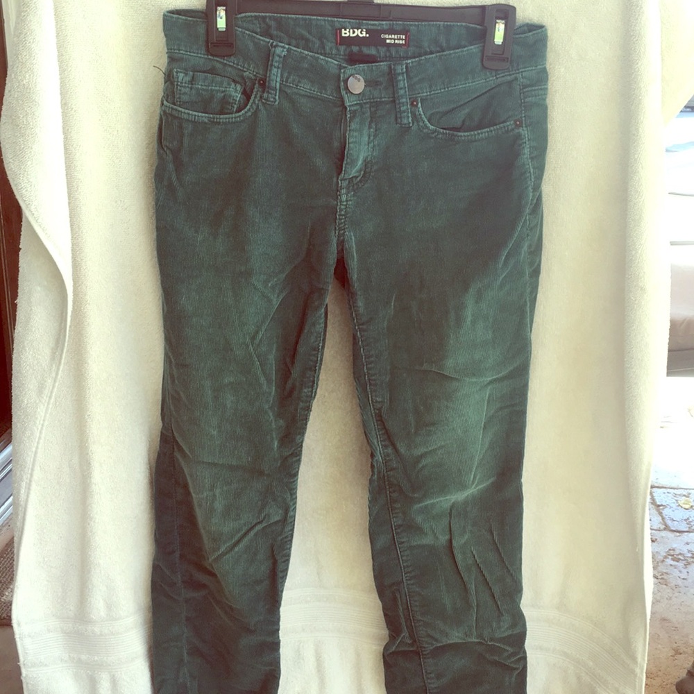 Green cute Corduroys